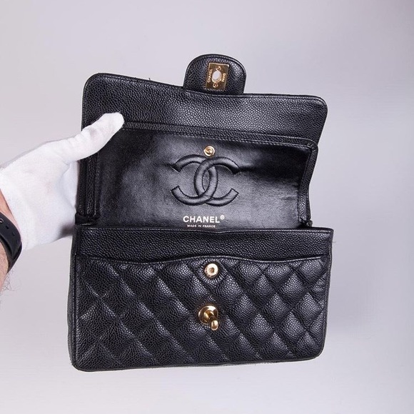 [SOLD] Chanel Small Classic Double Flap Bag Caviar - Picture 4 of 8